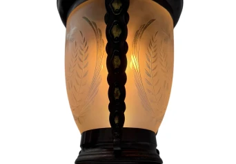 Art Nouveau Patinated Brass Hall Lantern, 1900s